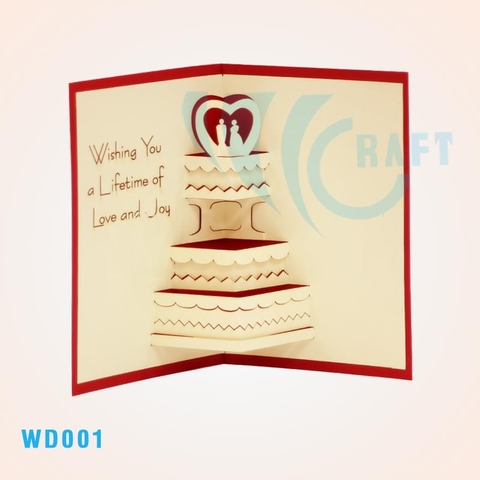 Wedding Cake Pop Up Card