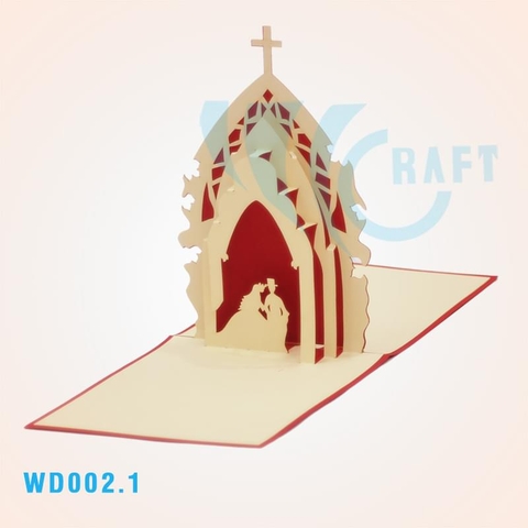 Wedding Church Pop Up Card