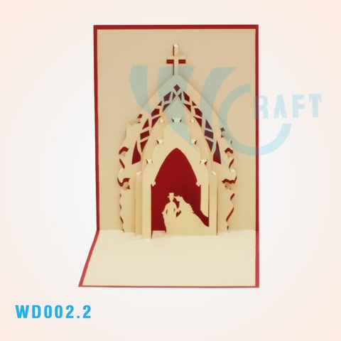 Wedding Church Pop Up Card