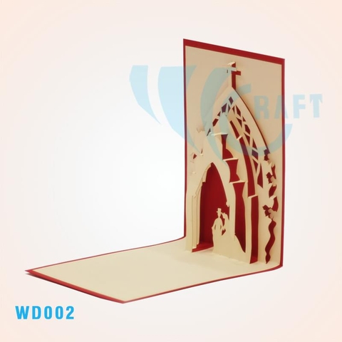 Wedding Church 2 Pop Up Card