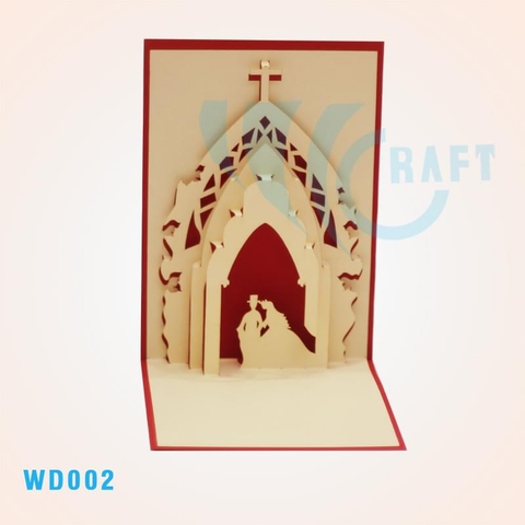 Wedding Church 2 Pop Up Card