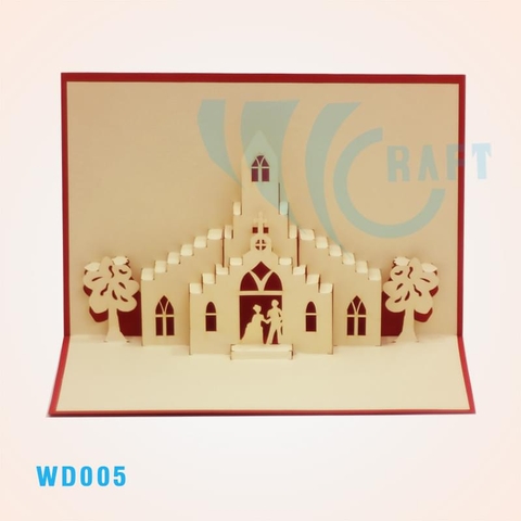 Wedding Church 2 Pop Up Card