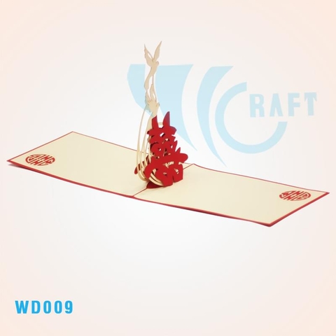 Chinese Wedding And Dove Pop Up Card