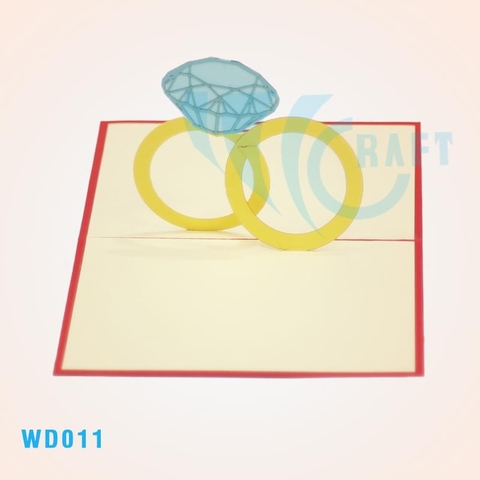 Wedding Rings 2 Pop Up Card