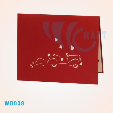 Wedding Car Pop Up Card