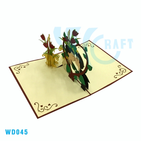 Adorable Wedding Pop Up Card