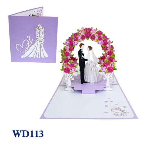Wedding Invitation Pop Up Greeting Card