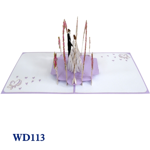 Wedding Invitation Pop Up Greeting Card