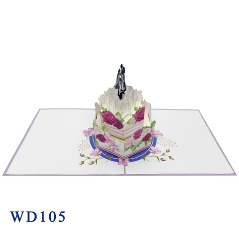 Wedding Cake Pop Up Card