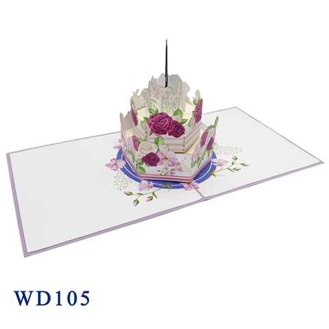 Wedding Cake Pop Up Card