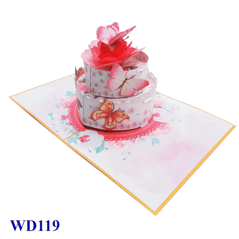 Wedding Cake Pop Up Card