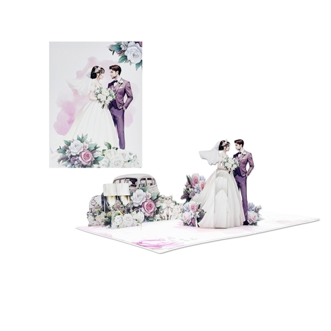 Wedding Couple Pop-up Card