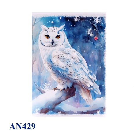 Winter White Owl Pop Up Card