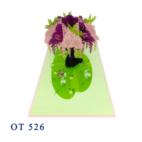Wisteria Tree 3d Pop Up Card
