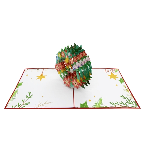 Chrismas Wreath Pop Up Card