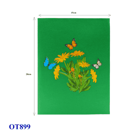 Yellow Daisy Pop Up Card