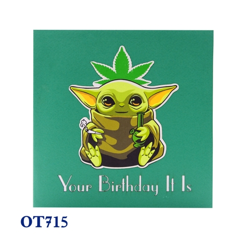 Yoda Pop Up Card