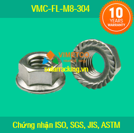 Đai ốc Inox 304 liền long M8