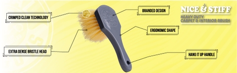 YELLOW BRUSH (ACCG02) Heavy Duty - Bàn chải vàng vệ sinh thảm