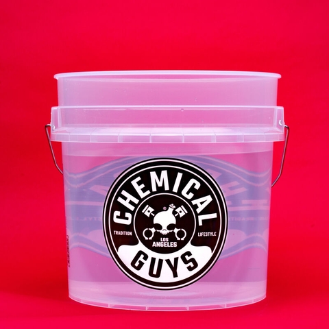 ULTRA CLEAR BUCKET- 20L (ACC106)- Xô rửa xe trong suốt LOGO CG (không kèm lưới lọc bụi)