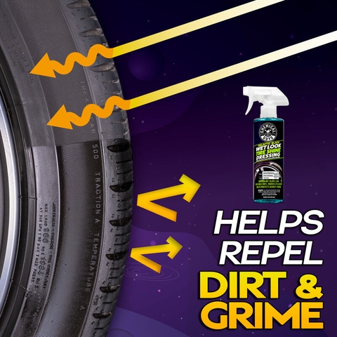 GALACTIC BLACK (TVD_118) Black Wet Tire Shine Coating DƯỠNG LỐP- 3.8L