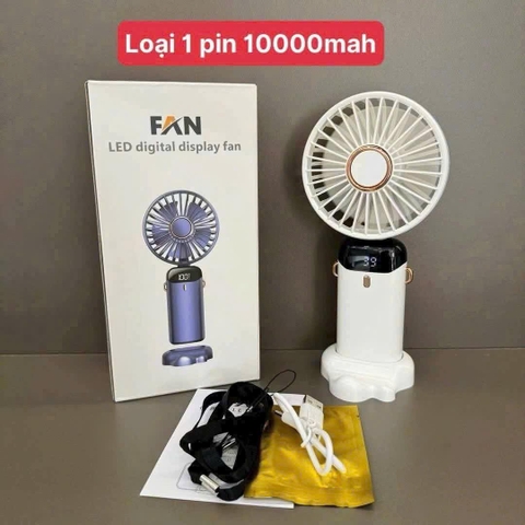 Quạt cầm tay tích điện gấp gọn