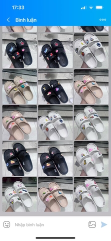 Dép CROCS hai quai ngang classic đính kèm charm