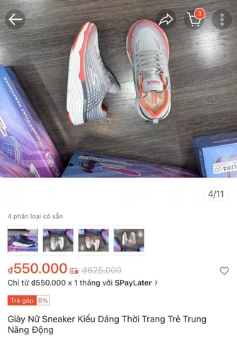 Giày Nữ Sneaker Kiểu Dáng Thời Trang Trẻ Trung Năng Động