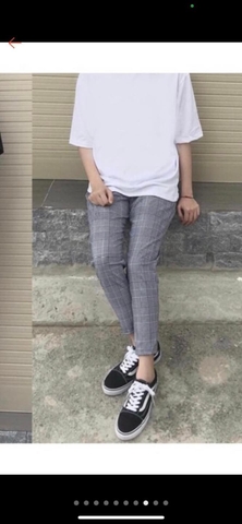 Quần Tây ca-ro hàng xuất chuẩn hiệu ZR xịn