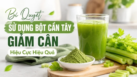 Bí Quyết Sử Dụng Bột Cần Tây Giảm Cân Hiệu Cực Hiệu Quả