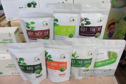 [danviet.vn] Làm bột rau má, diếp cá, tía tô OCOP, cô gái trẻ TP.HCM đưa hình ảnh rau Củ Chi ra thế giới