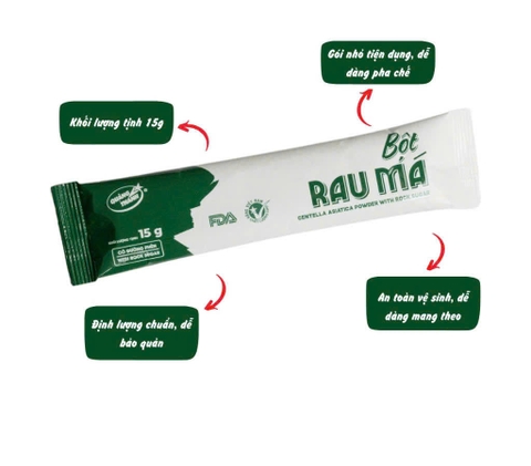 Tuýp rau má uống liền có đường 15g