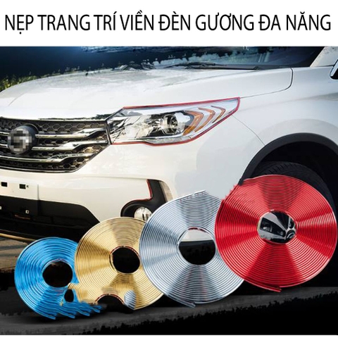 Nẹp trang trí viền đèn xe hơi