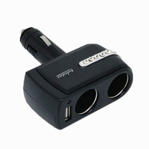 Bộ chia tẩu 2 ổ cắm + 1 USB