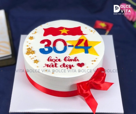 [1267] (70) Bánh kem 30/4 – Mừng Ngày Giải Phóng Miền Nam