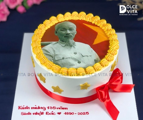[1427] (60) Bánh kem in hình Bác Hồ nhân dịp Quốc Khánh, Sinh nhật Bác