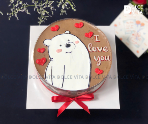 1054 (20) Chocolate mousse vẽ hình gấu