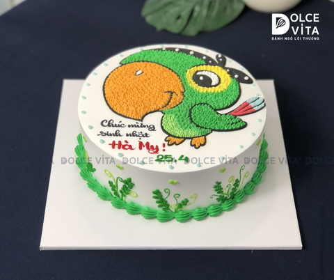 310 (M100) Bánh vẽ hình con vẹt Nam Mỹ