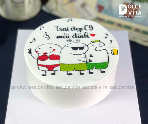 [2095] (40+) Bánh Kem Vui Nhộn - Cạn Ly Tiệc Tập Thể