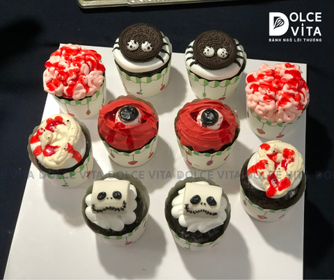 834 Set 10 cupcake chủ đề Halloween