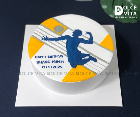 [318] (90) Bánh sinh nhật vẽ hình cầu thủ bóng rổ