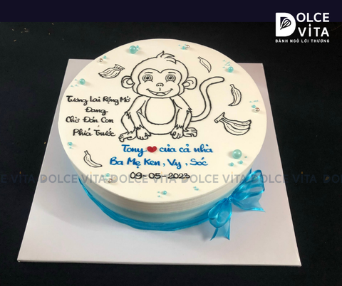 779 (70) Bánh nét hình chú khỉ tinh nghịch