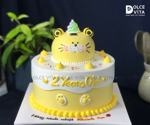 626 (150) Bánh kem tạo hình hình hổ cho Sinh nhật, thôi nôi, đầy tháng bé tuổi Dần