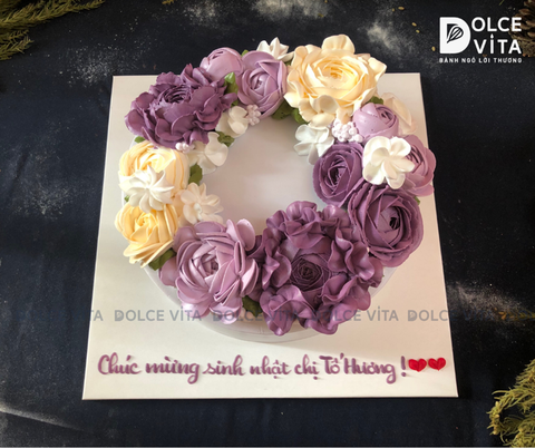 405 (M80) Bánh bắt bông tông màu tím