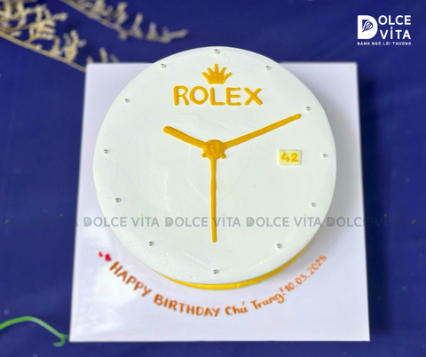 [0146] Bánh kem vẽ đồng hồ Rolex theo yêu cầu