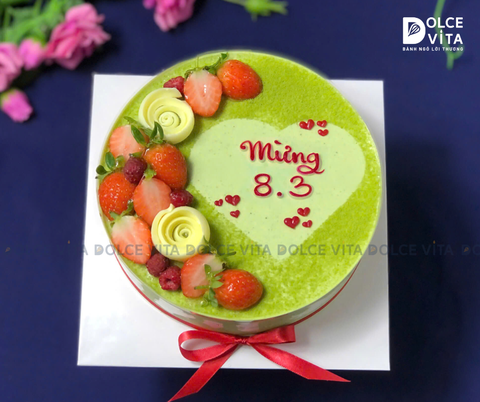 [1166] Bánh kem Trà Xanh Yogurt – Hương vị thanh mát cho ngày 8/3 ngọt ngào