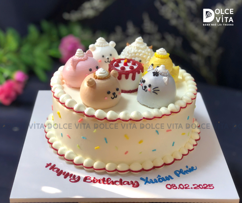 [1135] Bánh kem tạo hình thú nổi ngộ nghĩnh đáng yêu (120)