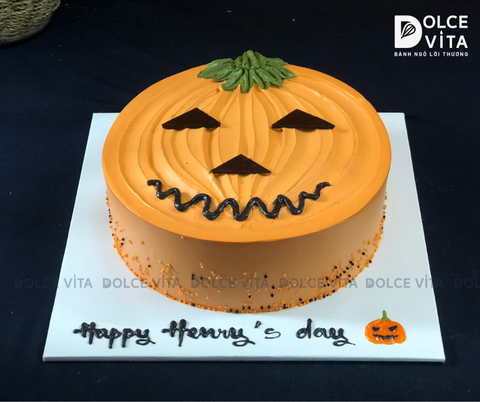 409 (30) Bánh vẽ hình bí đỏ cho Halloween