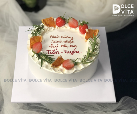 412 Bánh mixed fruit trang trí trái cây