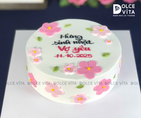[2018] (40) Bánh trang trí hoa gumpaste thanh lịch tặng phái đẹp